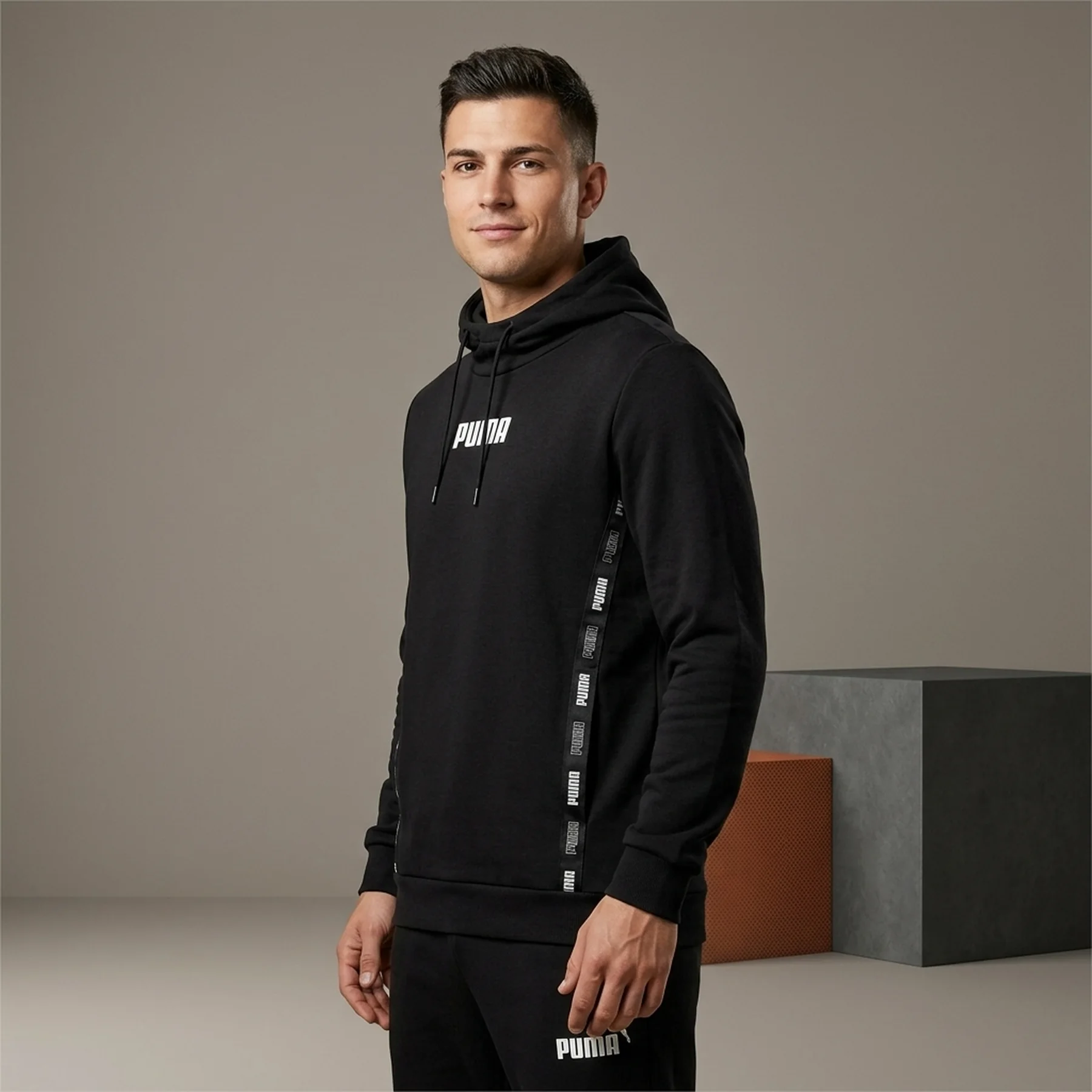 Кофта чоловіча Puma Tape French Terry Black (671327-01)