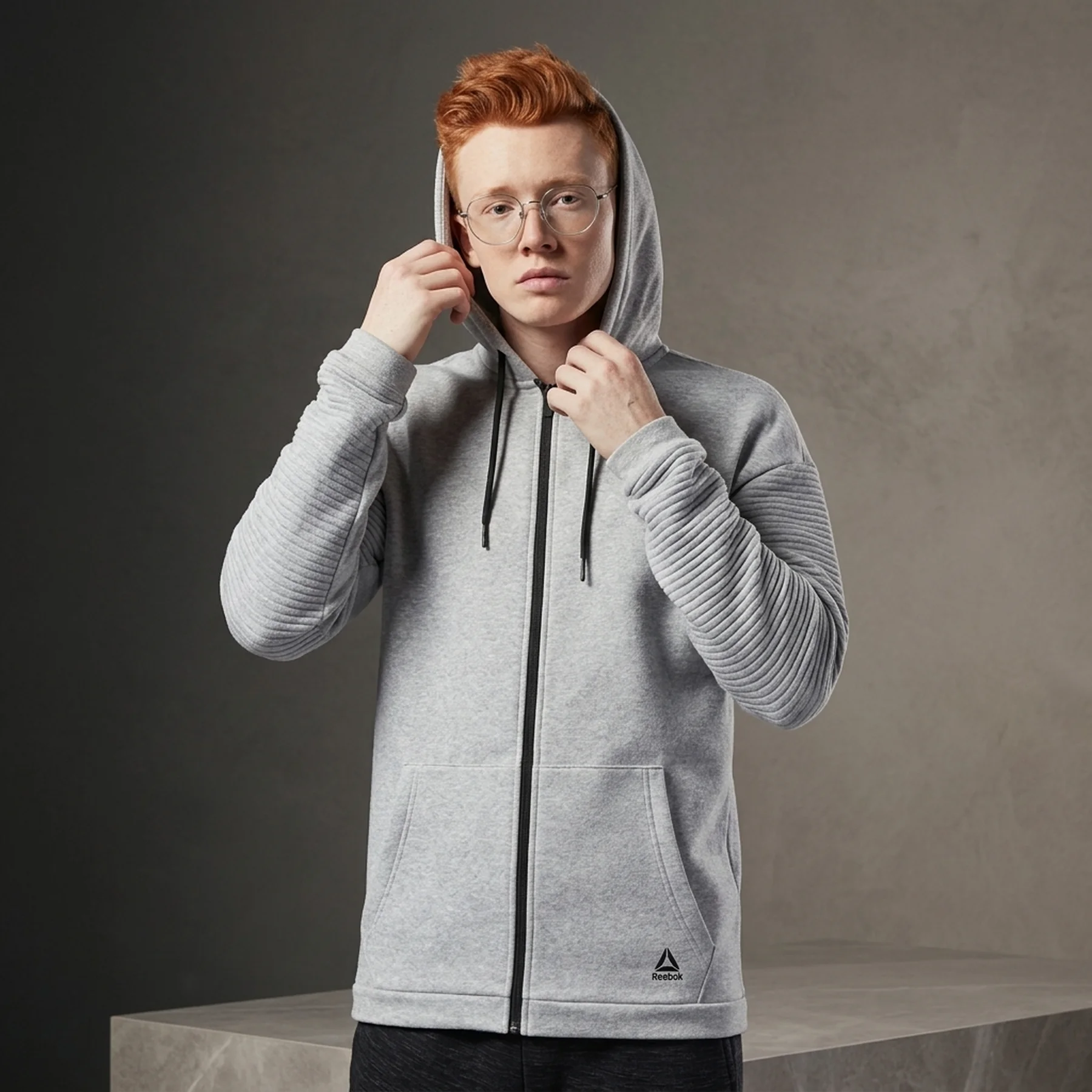 Кофта чоловіча Reebok Workout Ready Full-Zip Fleece (EC0897)