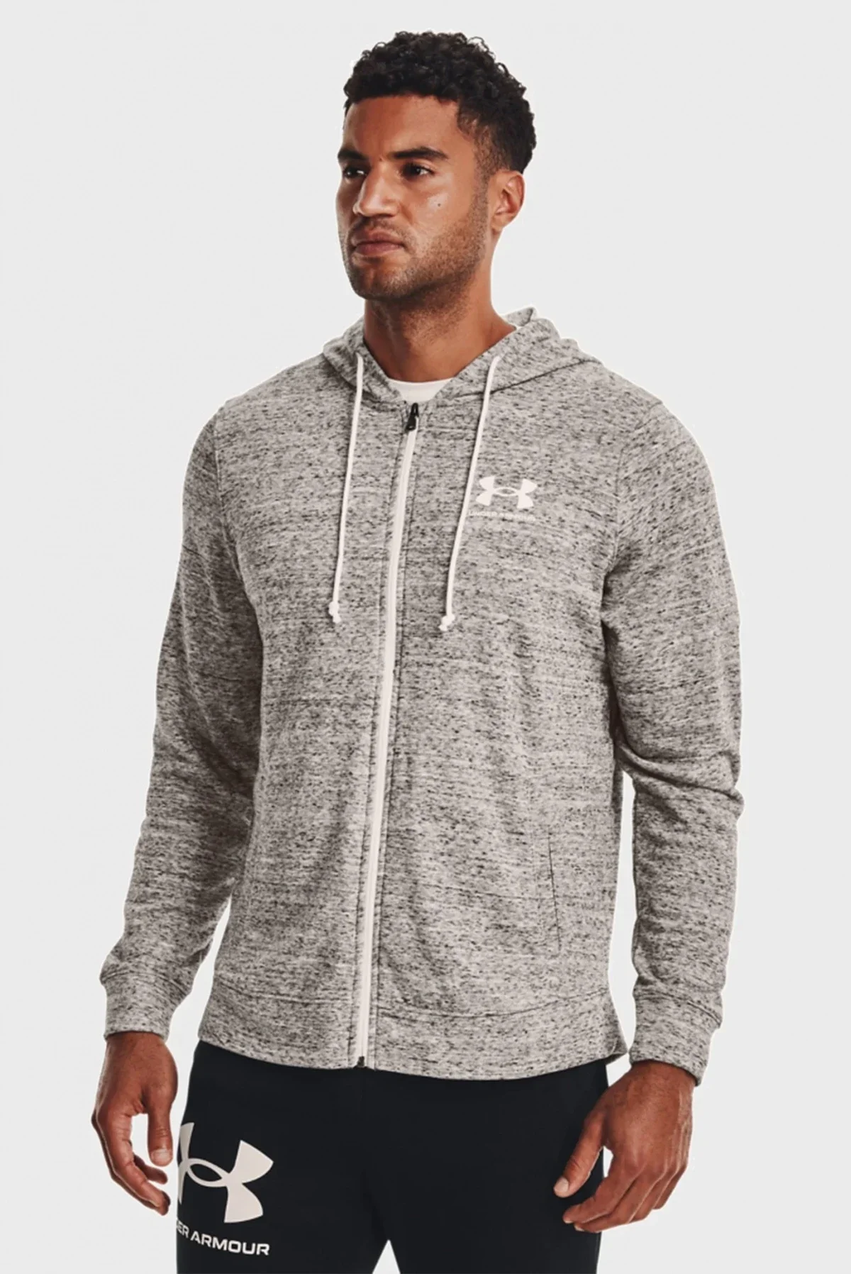 Кофта чоловіча Under Armour Hooded Sweatshirt Ua Rival Terry Grey (1370409-112)