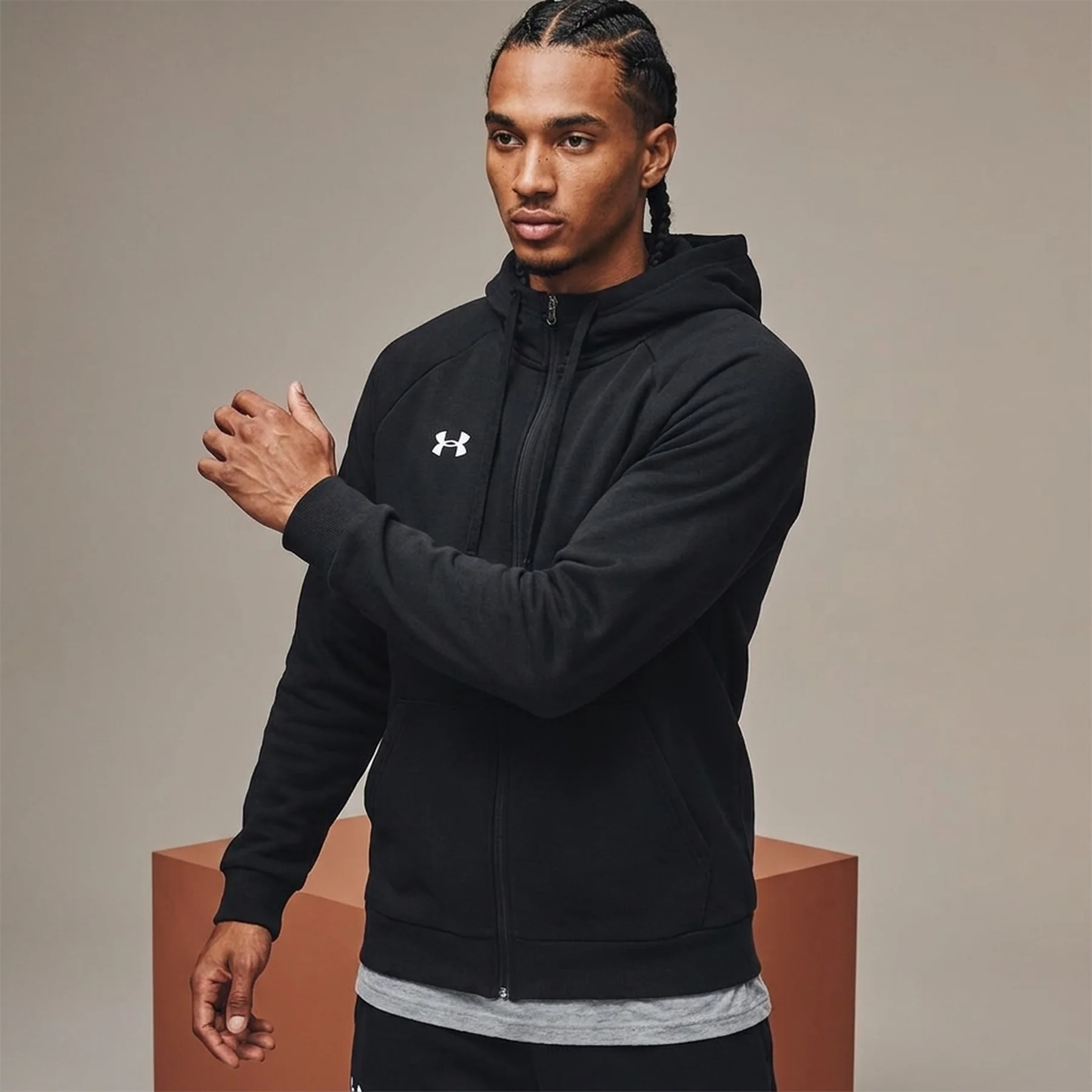 Кофта чоловіча Under Armour Rival Fleece Fz (1379767-001)