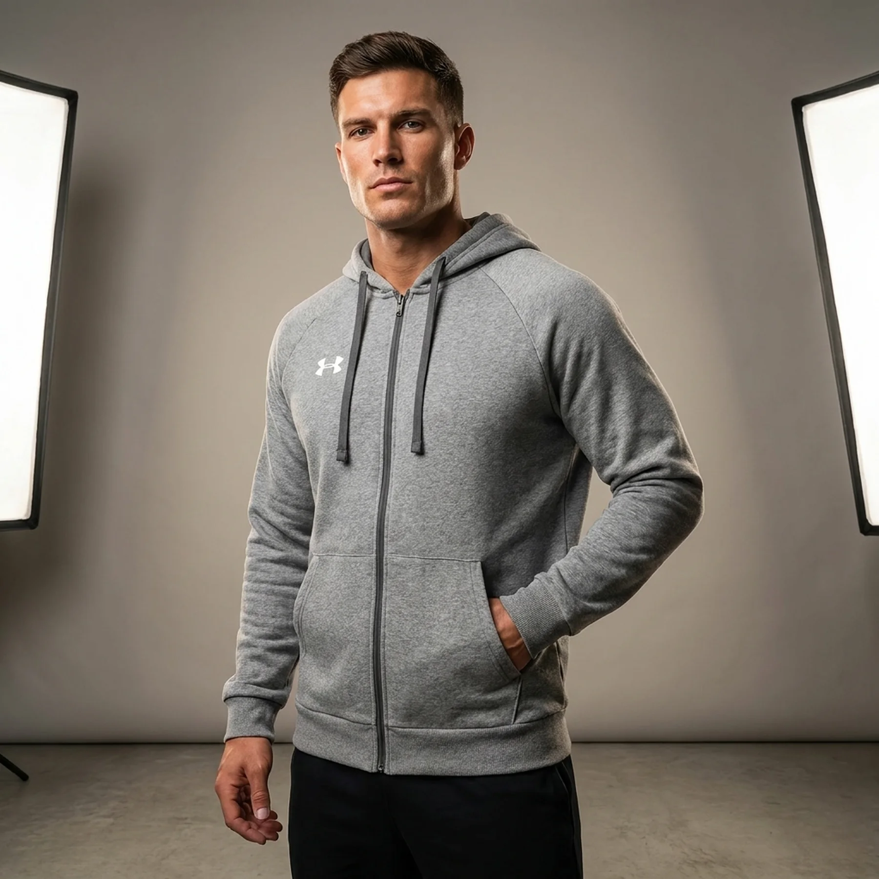 Кофта чоловіча Under Armour Rival Fleece Logo Hd (1379767-025)