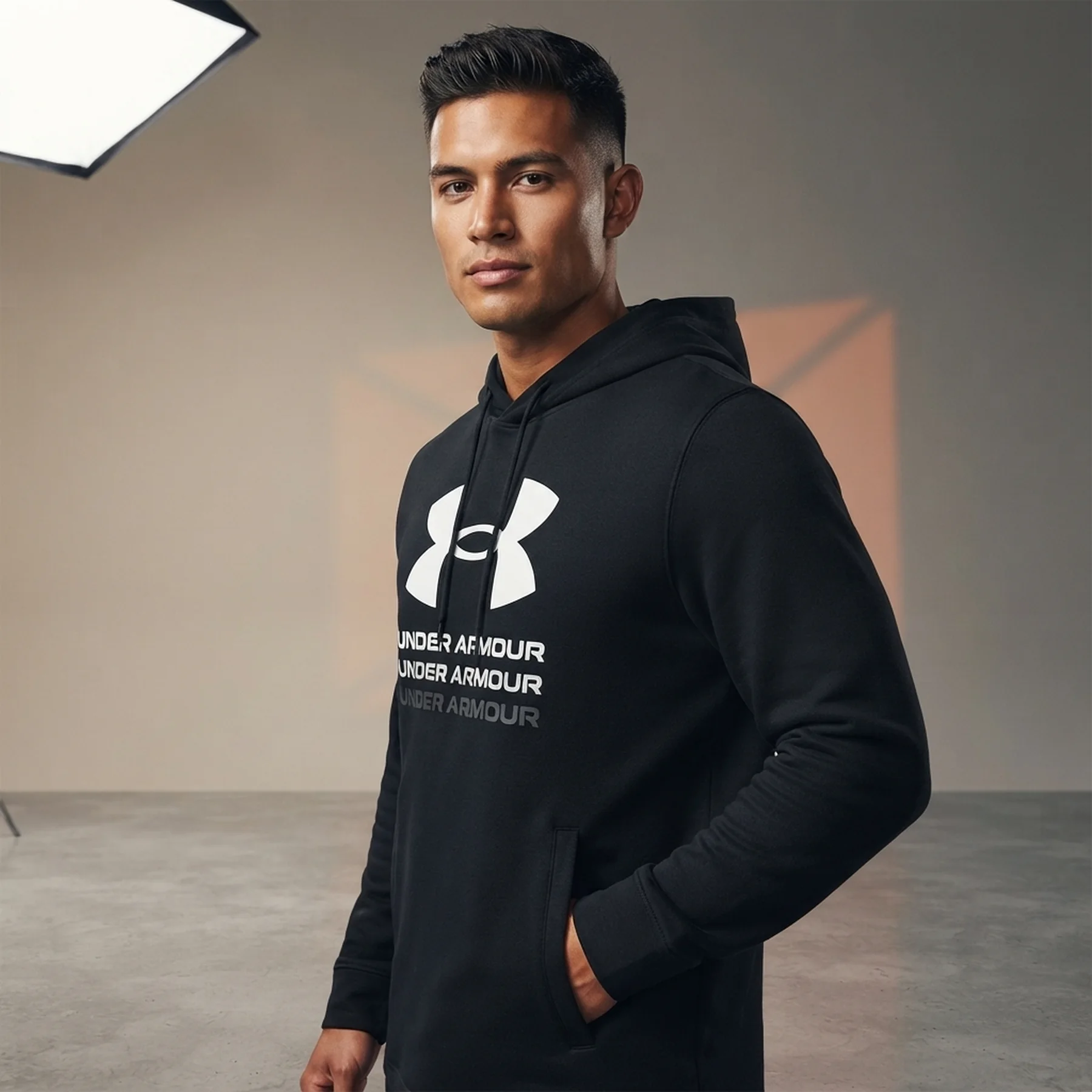 Кофта чоловіча Under Armour Rival Terry Graphic Black (1386047-001)
