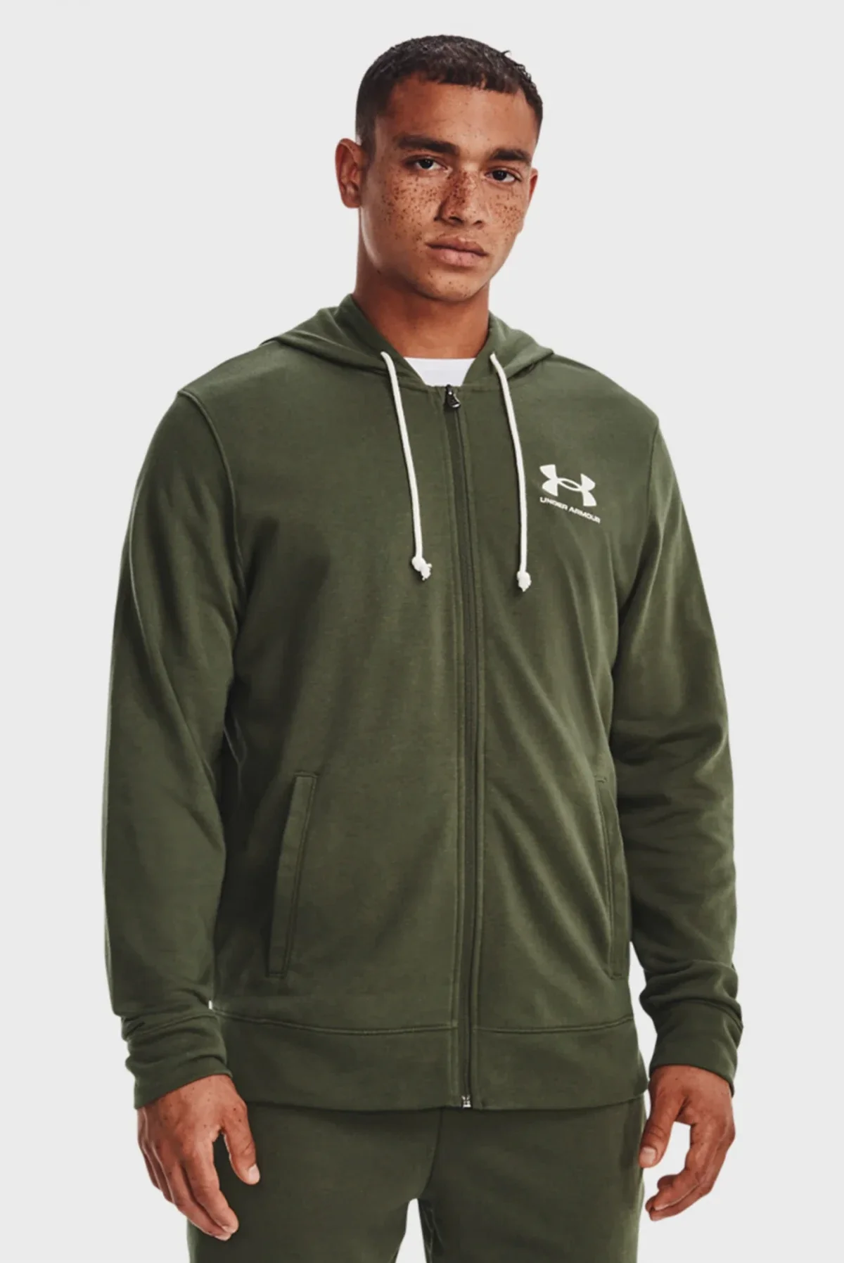Кофта чоловіча Under Armour Rival Terry Lc Fz Green (1370409-390)