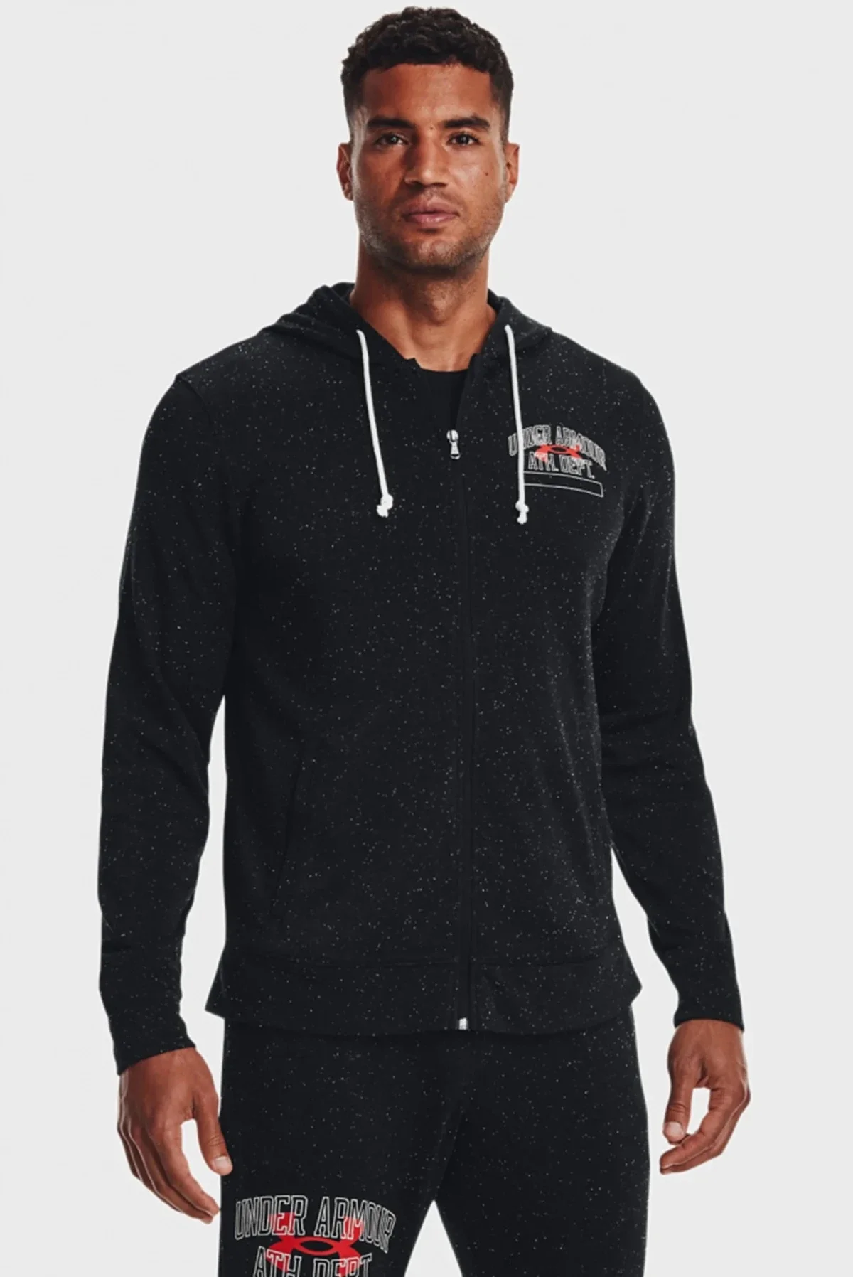 Кофта чоловіча Under Armour Sweatshirt Rival Try Athlc Dep Hoody Black (1370355-001)