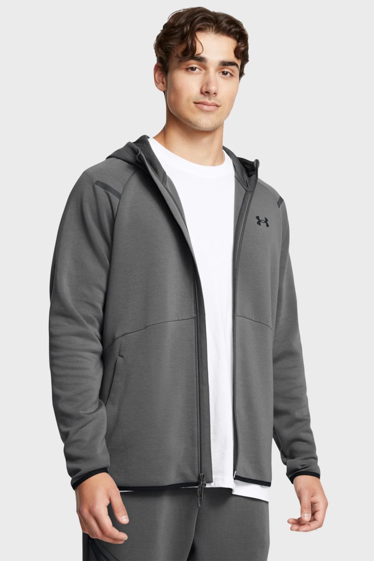 Кофта чоловіча Under Armour Unstoppable Flc Fz Hd Eu Grey (1389352-025)