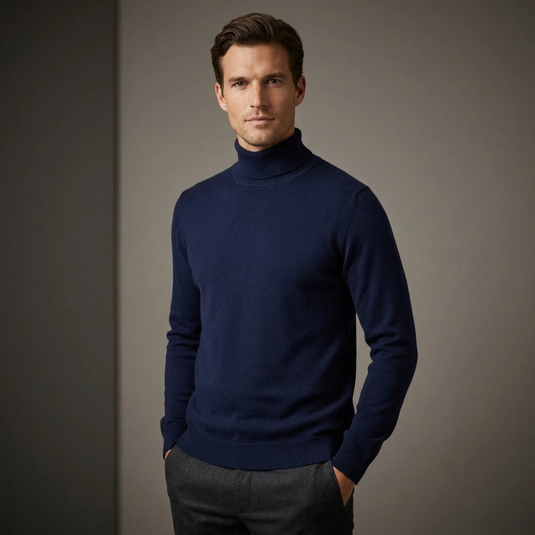 Кофта COSY TURTLE NECK KNITTER 1032279-13160 Tom Tailor XXL Темно-синій