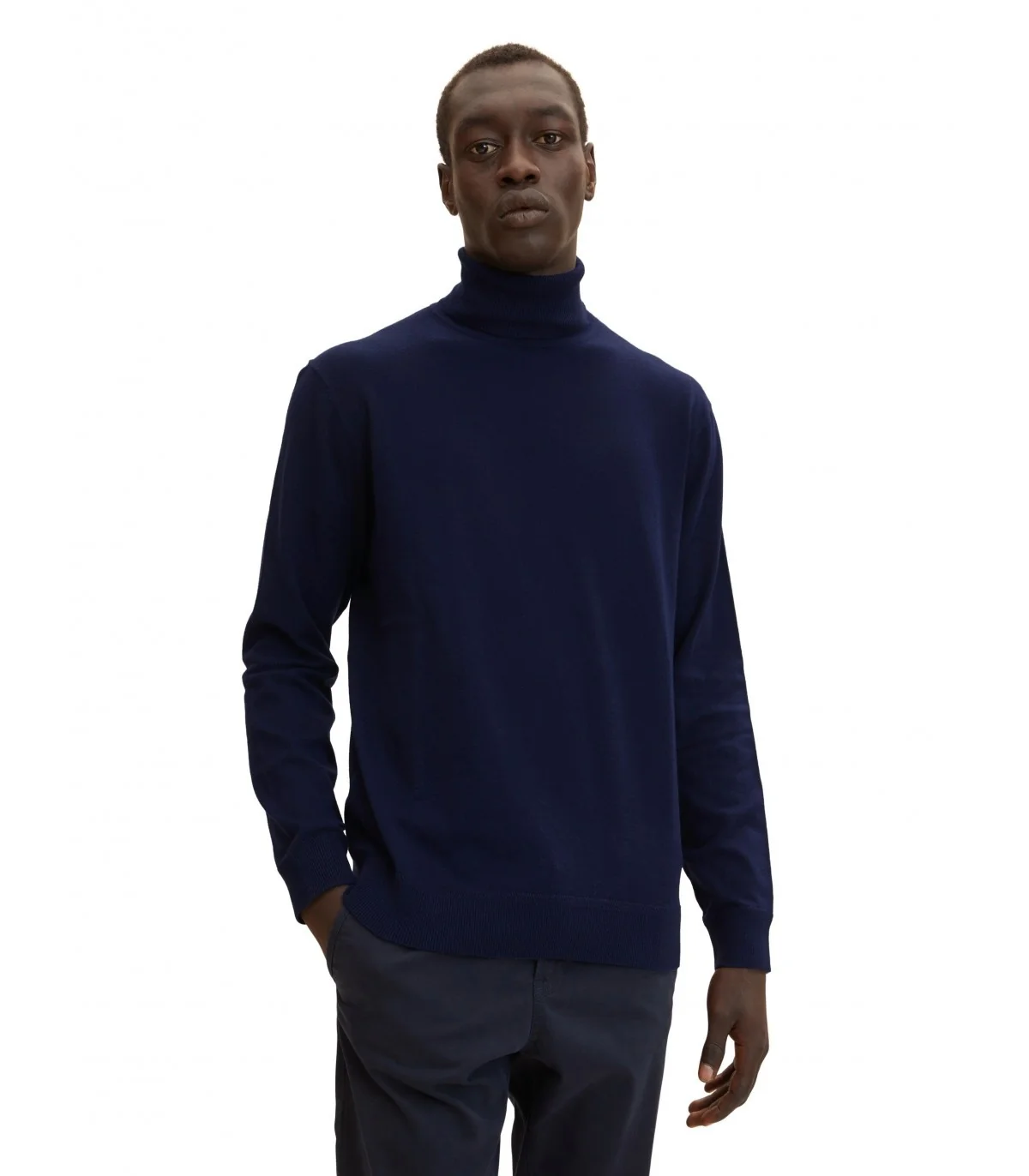 Кофта COSY TURTLE NECK KNITTER 1032279-13160 Tom Tailor XXL Темно-синій