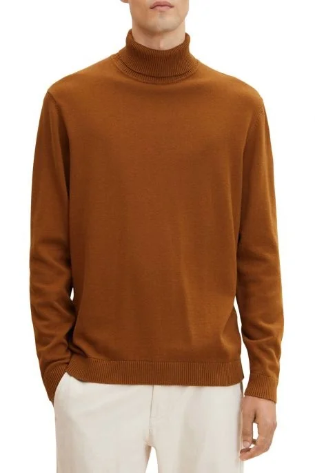 Кофта FINE KNITTED TURTLE NECK 1032304-21652 Tom Tailor XXL Коричневий