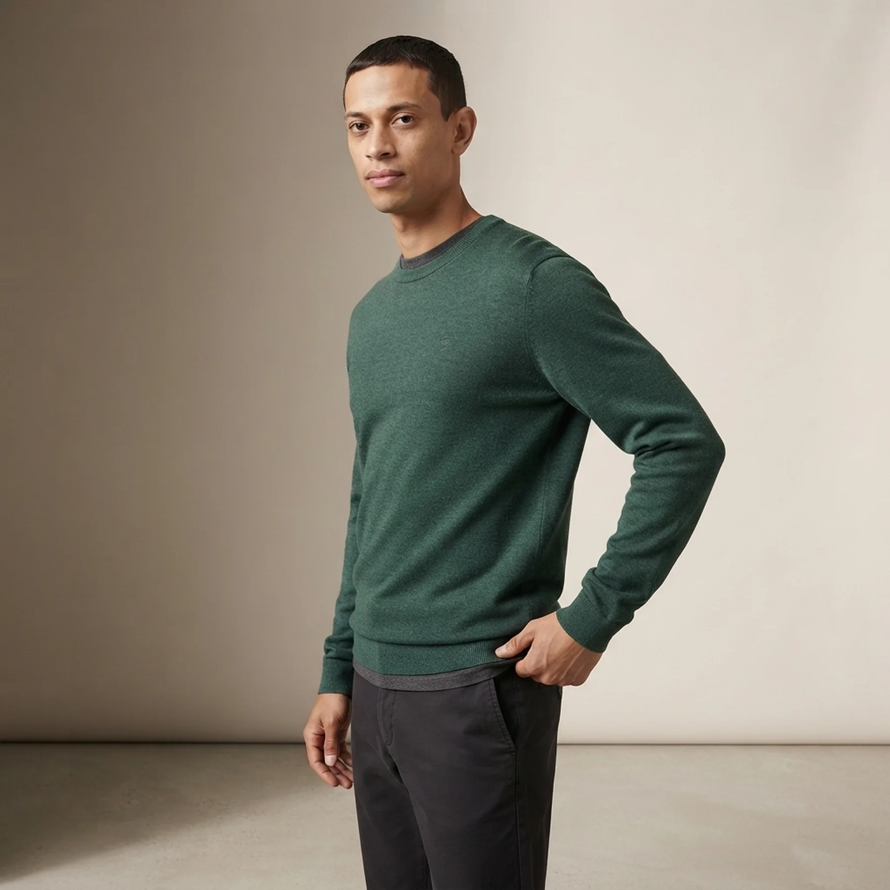 Кофта men's Pullover sweater 1039805-30358 Tom Tailor M Зелений