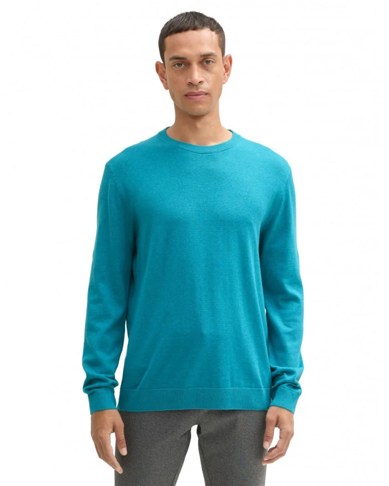 Кофта men's Pullover sweater 1039805-37094 Tom Tailor XXL Блакитний
