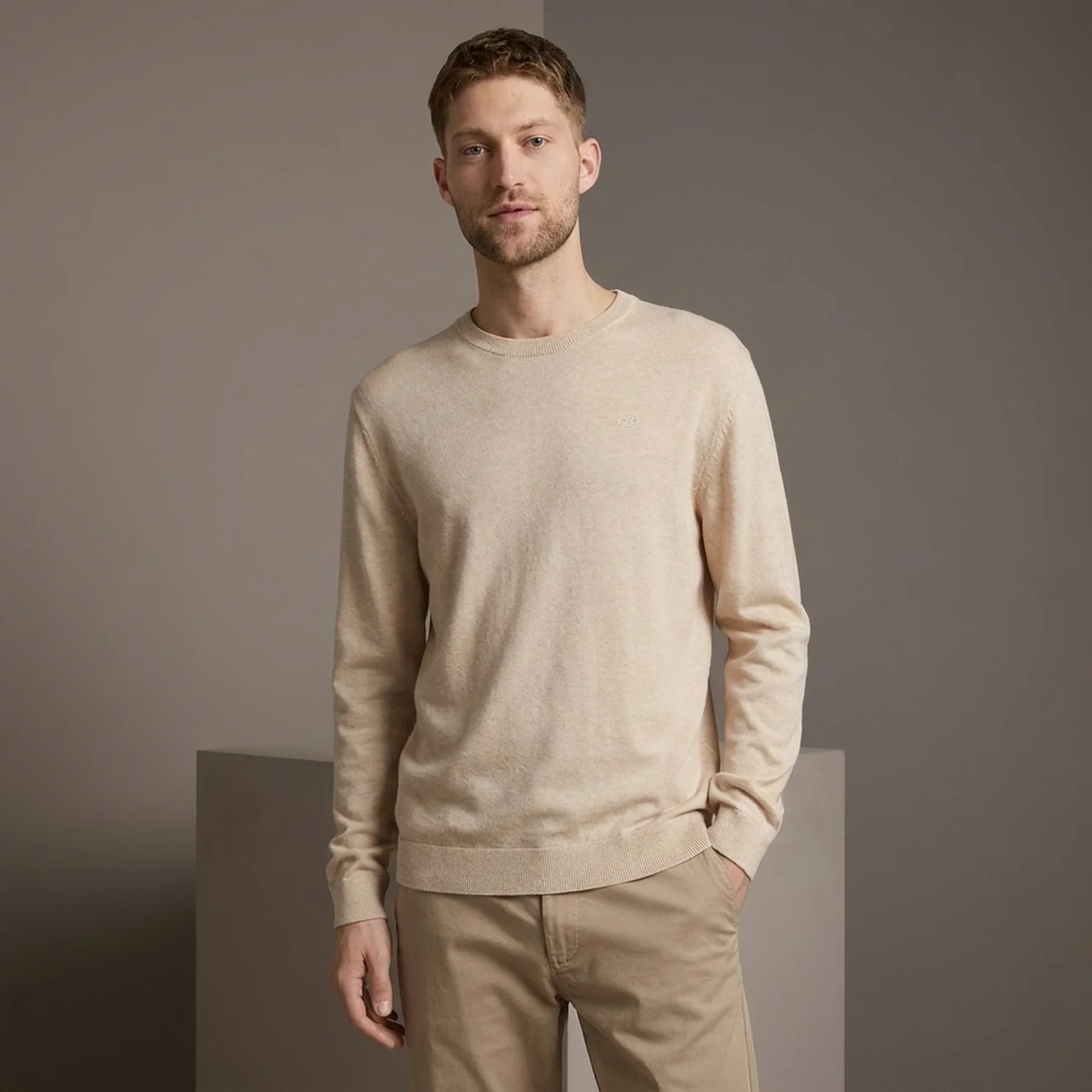 Кофта men's Pullover sweater 1039810-28596 Tom Tailor XXL Бежевий