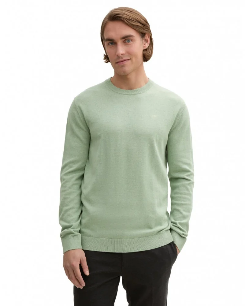 Кофта men's Pullover sweater 1039810-37098 Tom Tailor XXL Фісташковий
