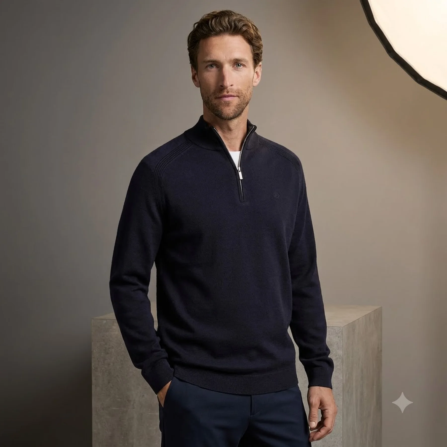 Кофта men's sweater 1047569-13160 Tom Tailor XXL Темно-синій