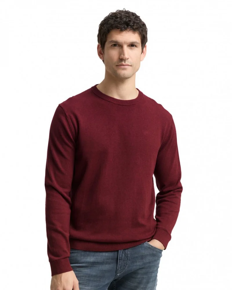 Кофта NOS Pulover 1039810-39101 Tom Tailor XXL Бордовий