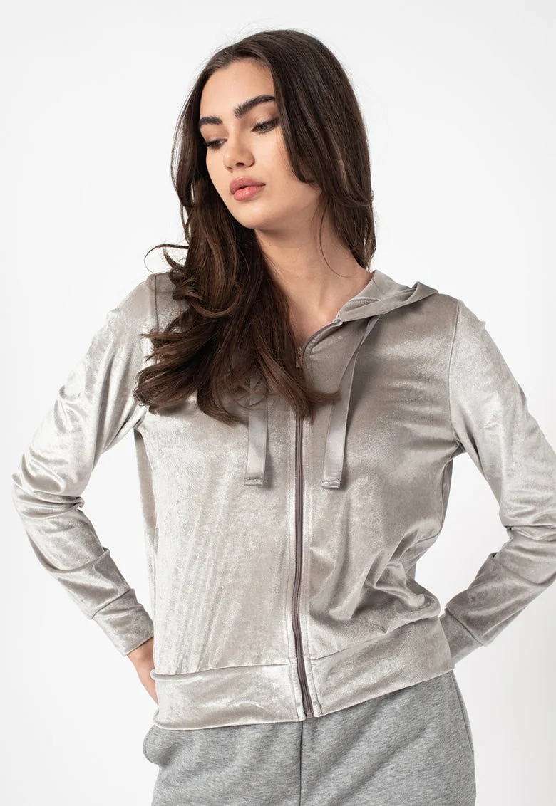 Кофта ONLBILLY LS VELOUR HOODIE JRS 15240646 Ash ONLY L Сірий