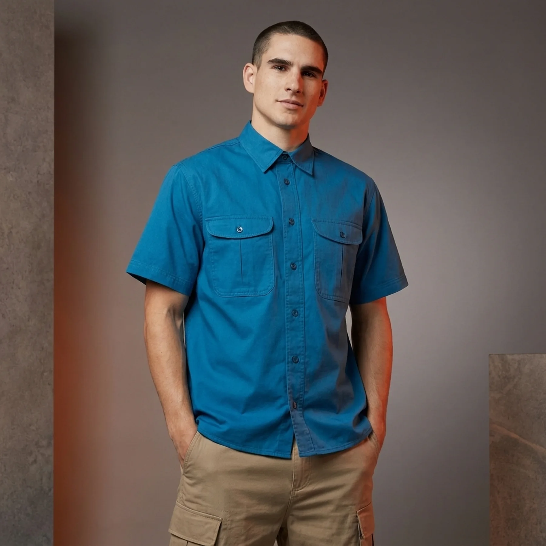 Кофта чоловіча Nike Sb Tanglin Short-Sleeve Woven Button-Up Skate Top (FQ0399-010)