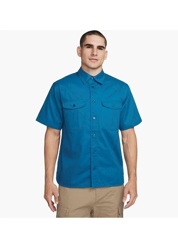 Кофта чоловіча Nike Sb Tanglin Short-Sleeve Woven Button-Up Skate Top (FQ0399-010)