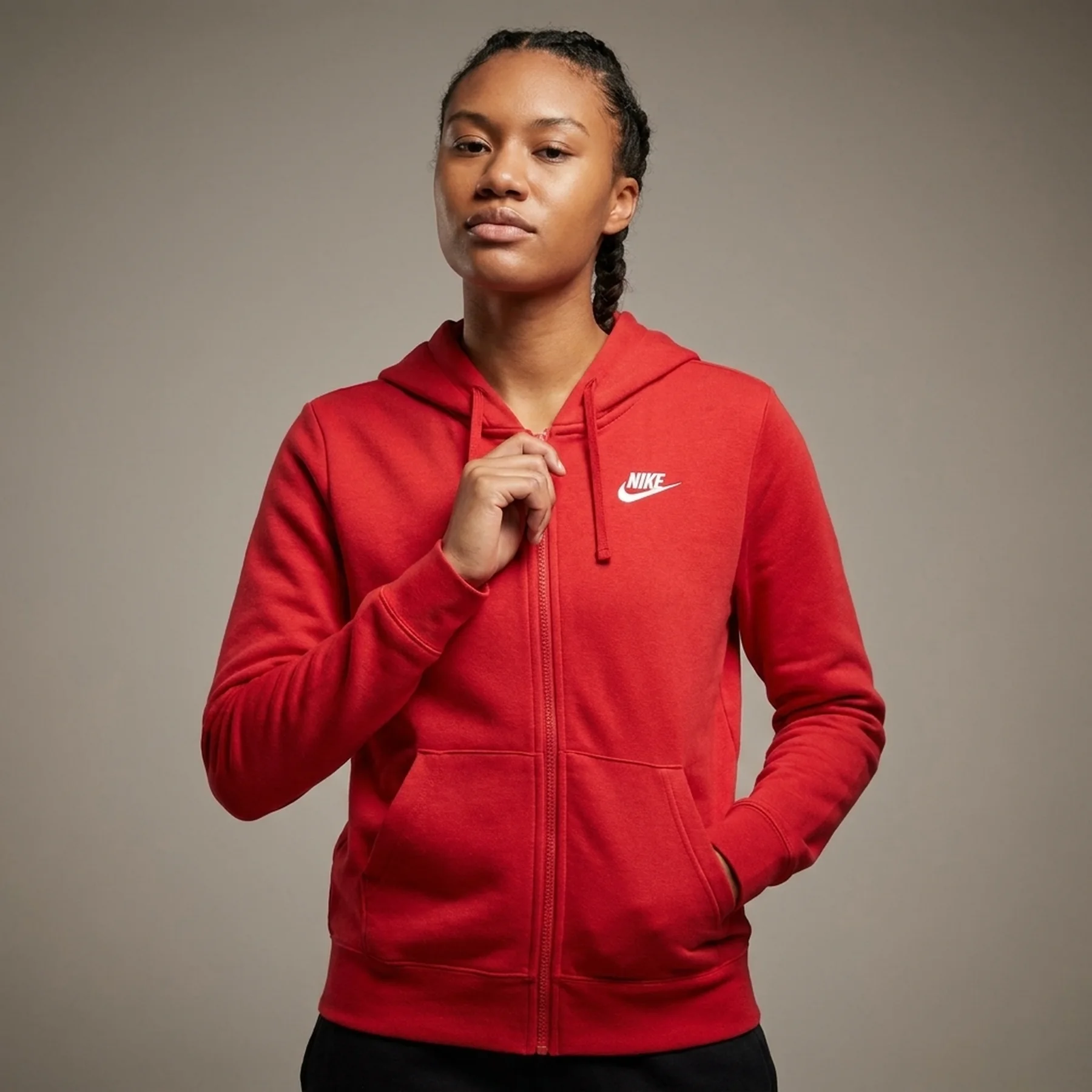 Кофта унісекс Nike Sportswear Club Fleece Full-Zip Hoodie (DQ5471-657)