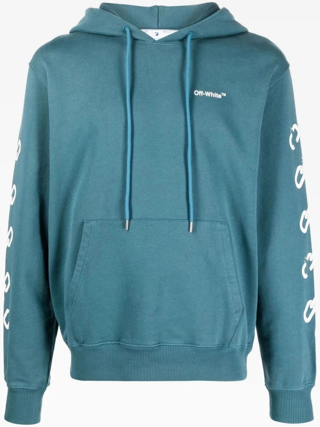 Кофта унісекс Off-White Off-White Ss22 Alphabet Printing Version Blue (OMBB097F22FLE0105501)