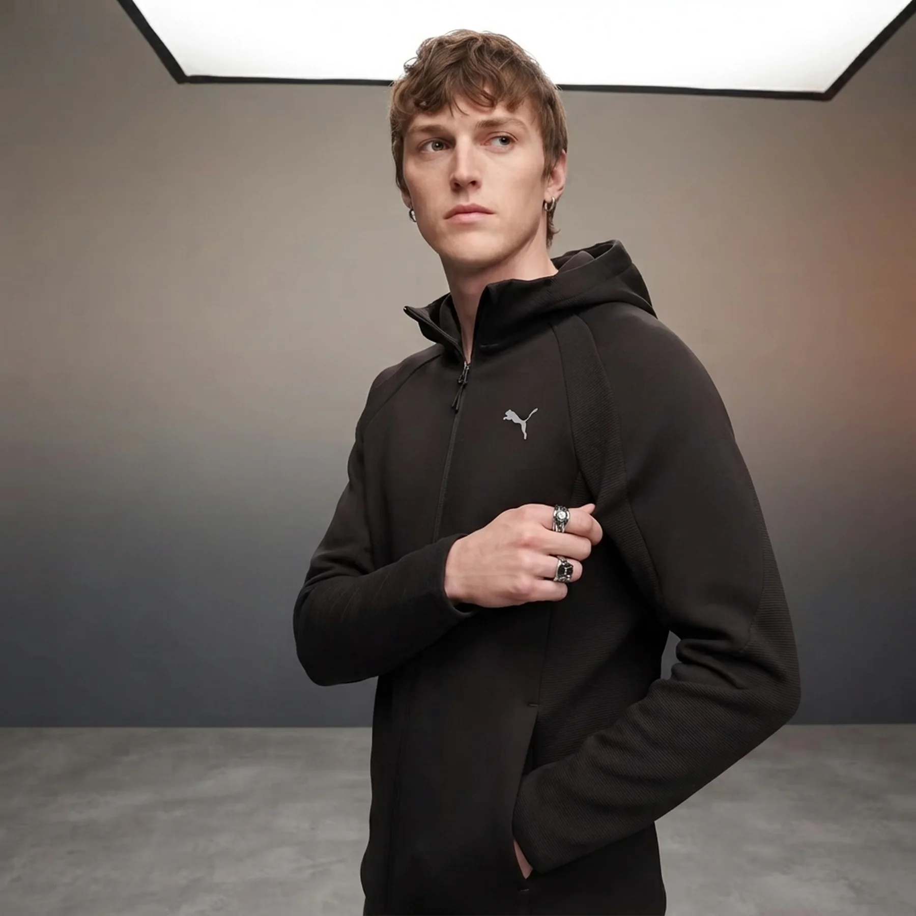 Кофта унісекс Puma Evostripe Fz Hoodie Dk (68823101)