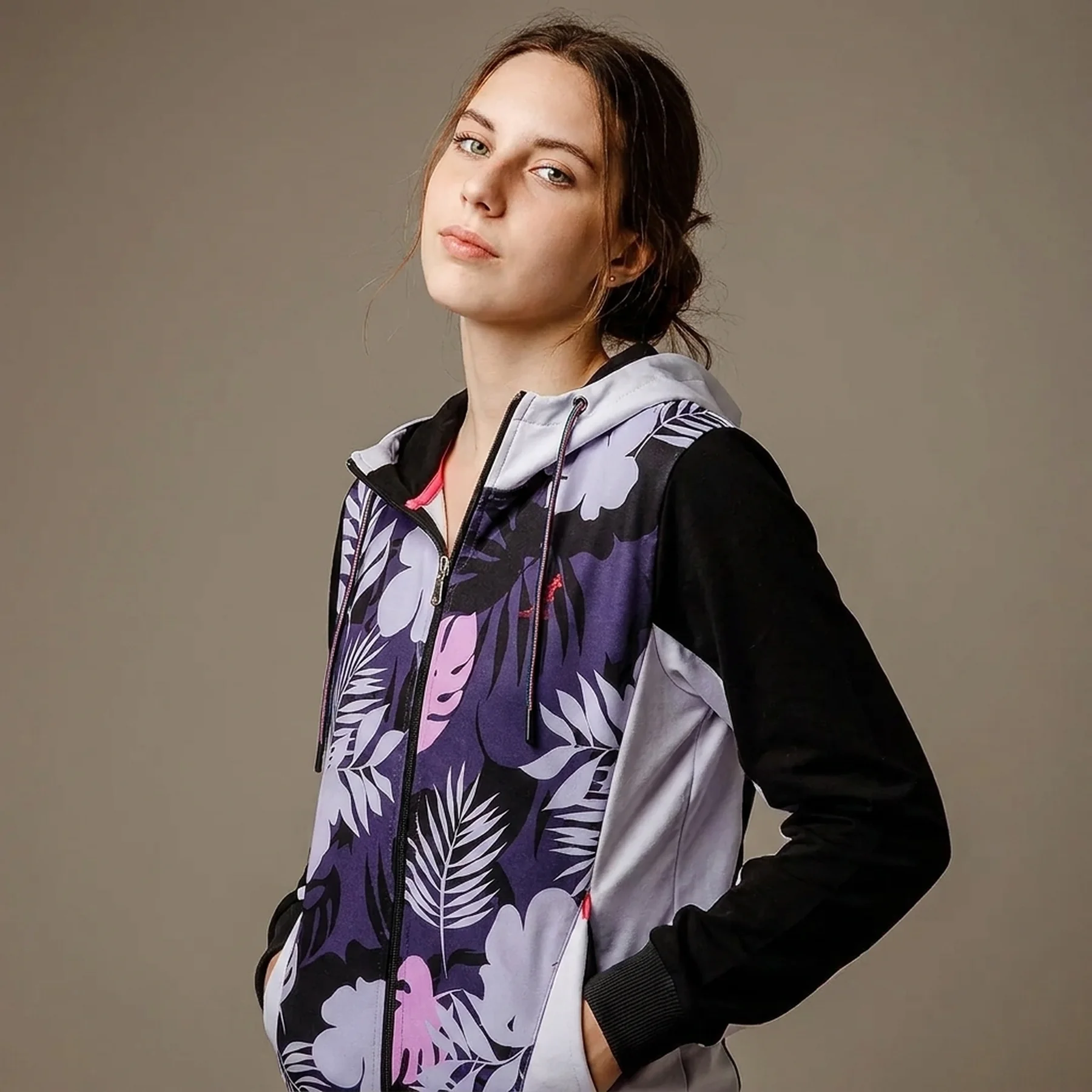 Кофта жіночі Australian Flowers Hoodie Elastic Fleece Insert Jacket (LSDGC0009-465)