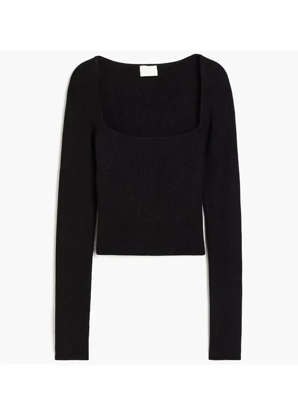 Кофта жіночі H&M Square-Neck Crop Top (1189031002)