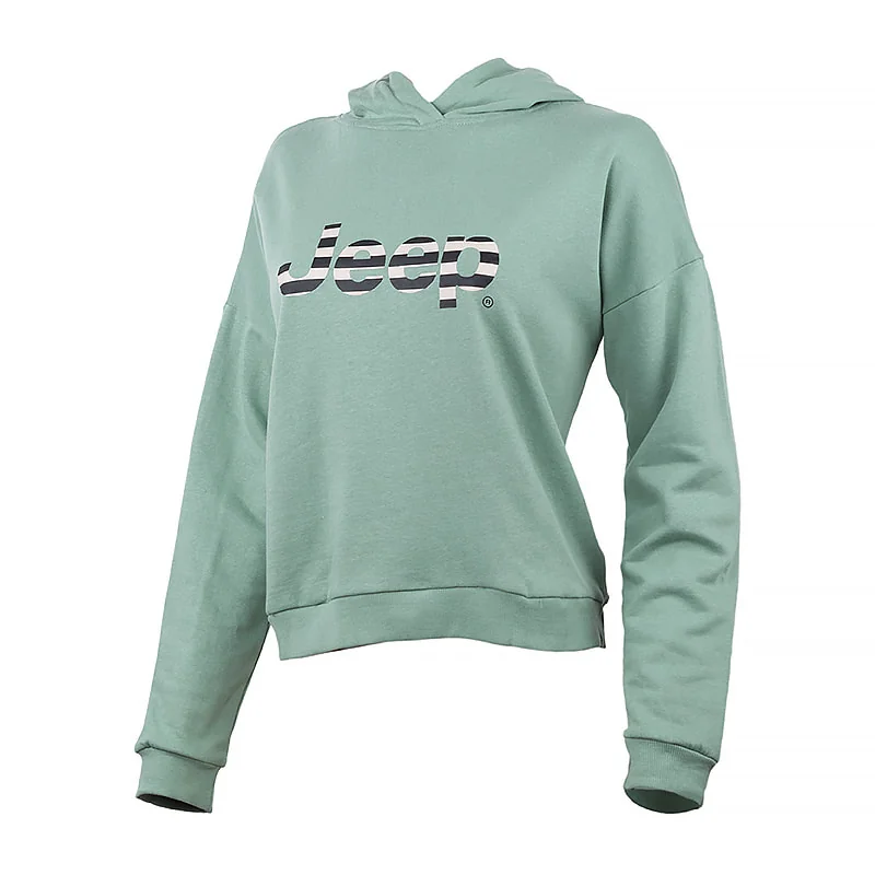 Кофта жіночі Jeep Hooded Cropped Sweatshirt Striped Print (O102609-E854)