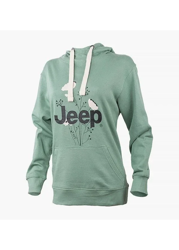 Кофта жіночі Jeep Hooded Oversize Sweatshirt Botanical Print (O102606-E854)