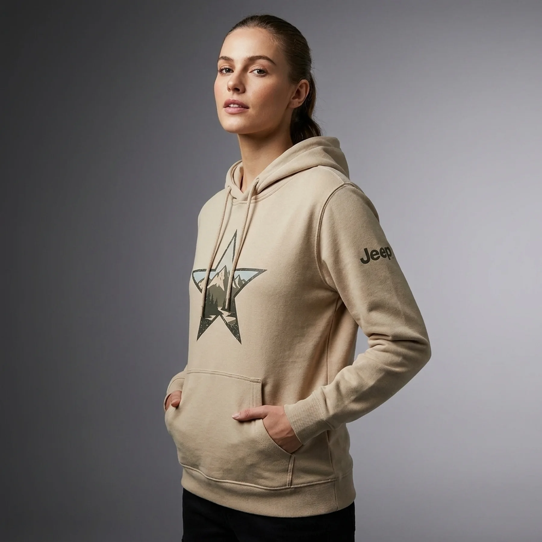 Кофта жіночі Jeep Hooded Sweatshirt Star (O102568-J863)