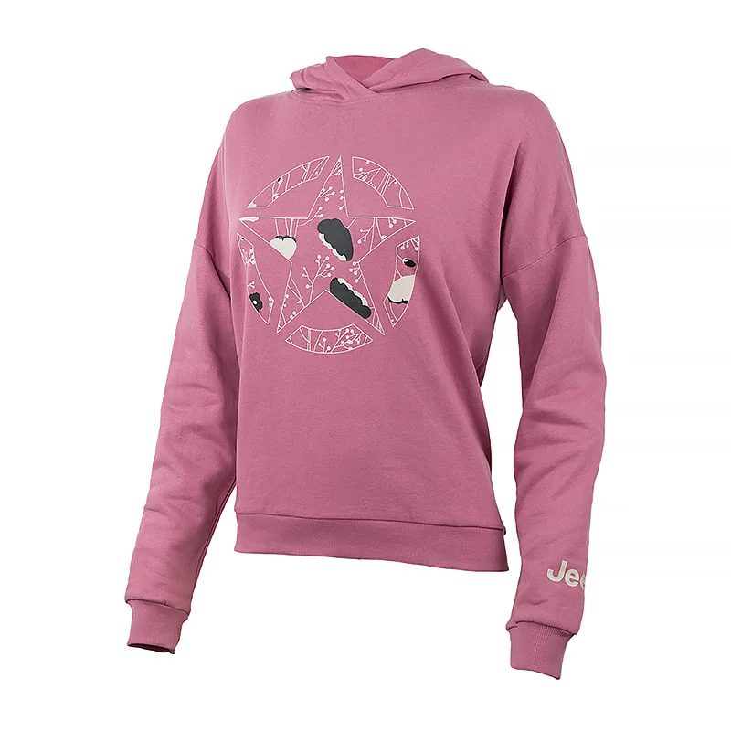 Кофта жіночі Jeep Ooded Cropped Sweatshirt Star Botanical Print (O102607-P490)