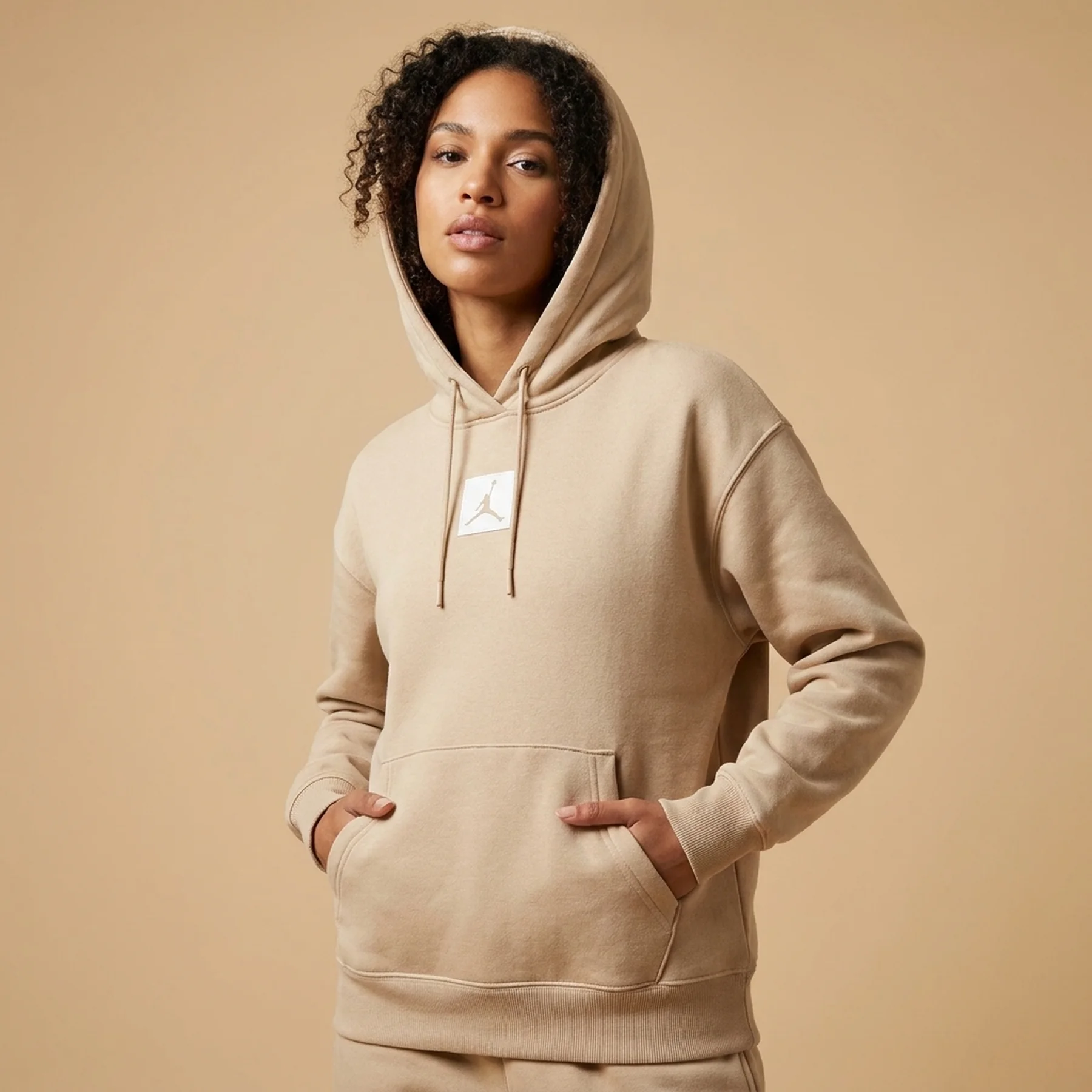 Кофта жіночі Jordan Air Essentials Fleece Hoodie Beige (DD6998-268)