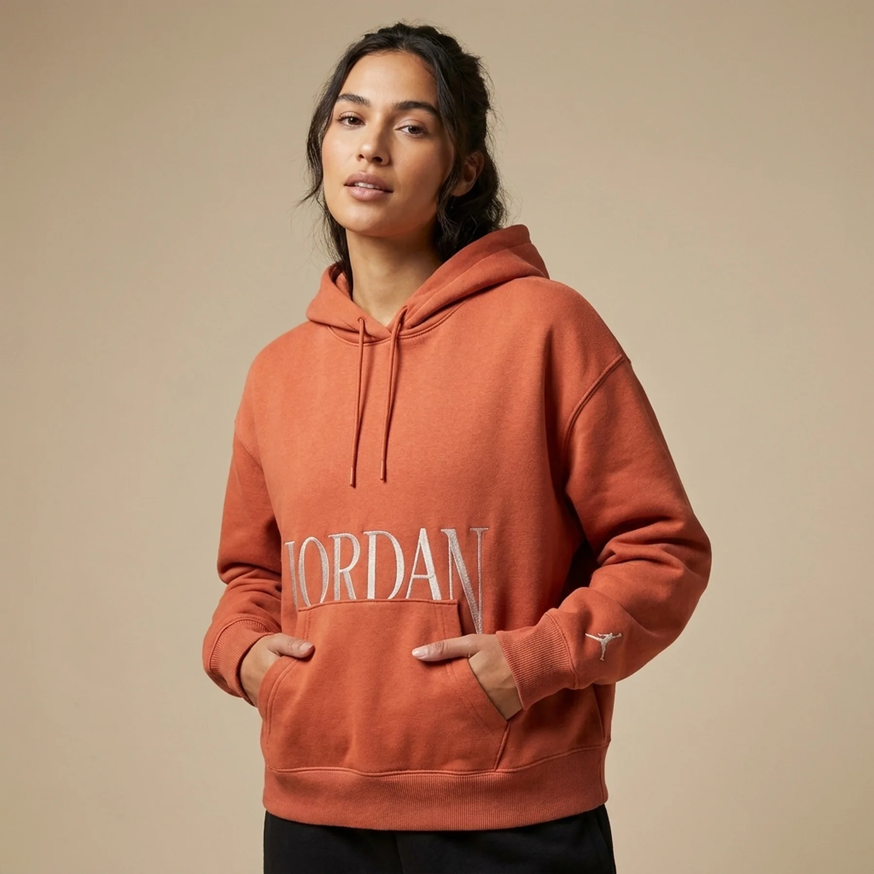 Кофта жіночі Jordan W Brooklyn Fleece Hoodie Orange (FN5434-209)