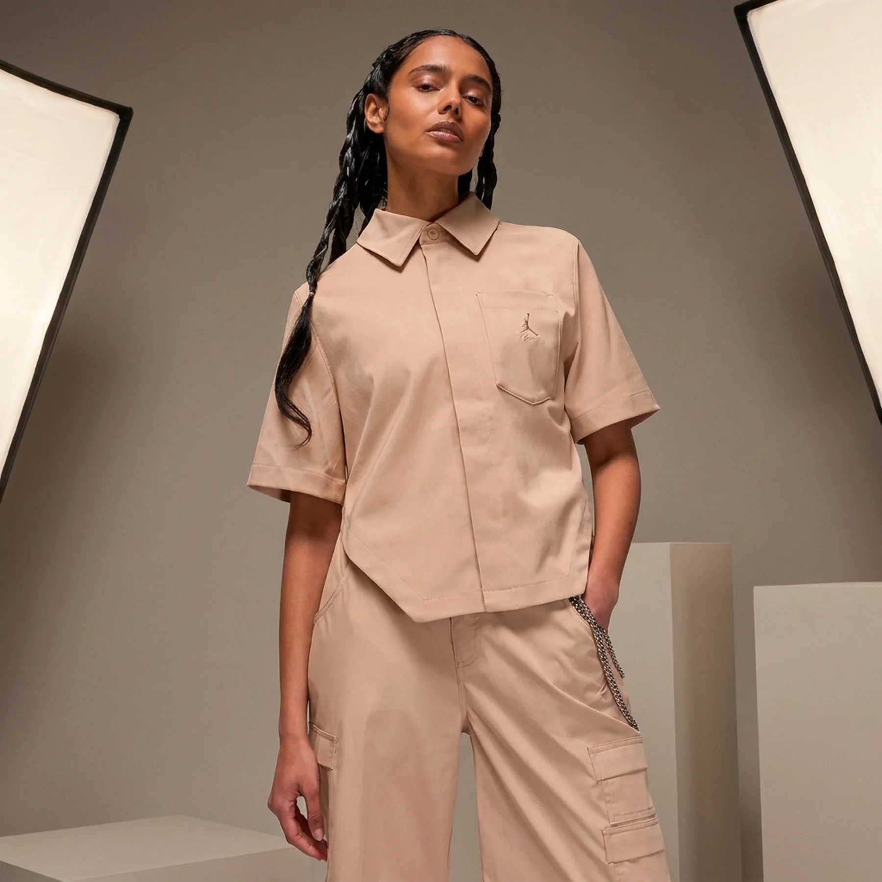 Кофта жіночі Jordan Woven Crop Top (FN5766-244)