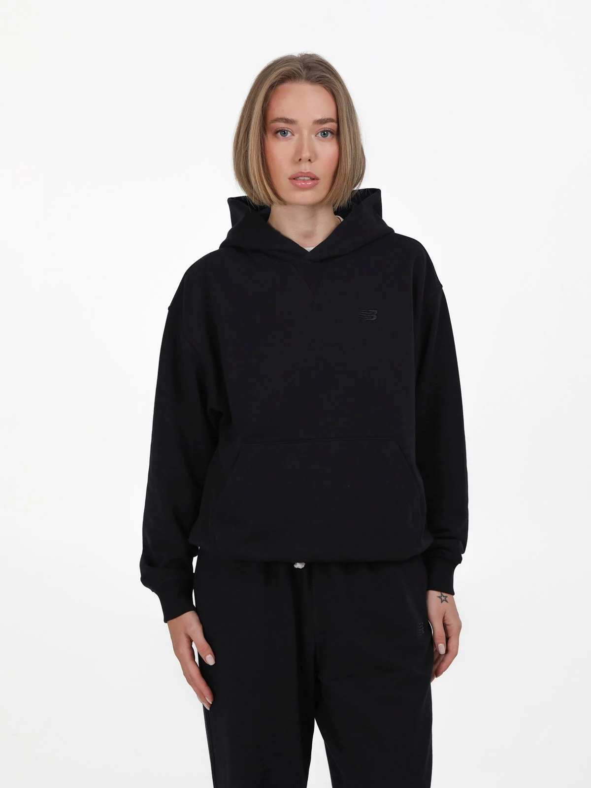 Кофта жіночі New Balance Hoodie Black (WT41537BK)