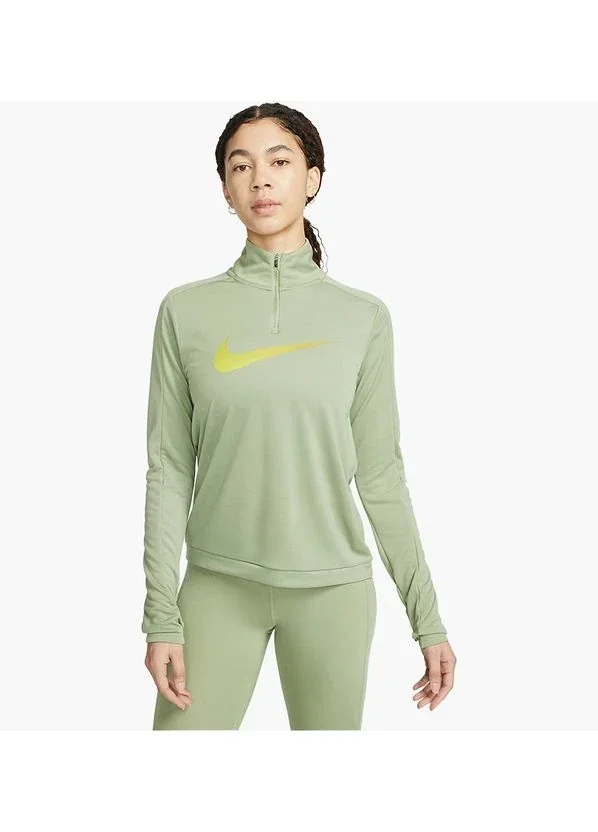 Кофта жіночі Nike 1/4 Dri-Fit Swoosh Olive (DX0952-386)