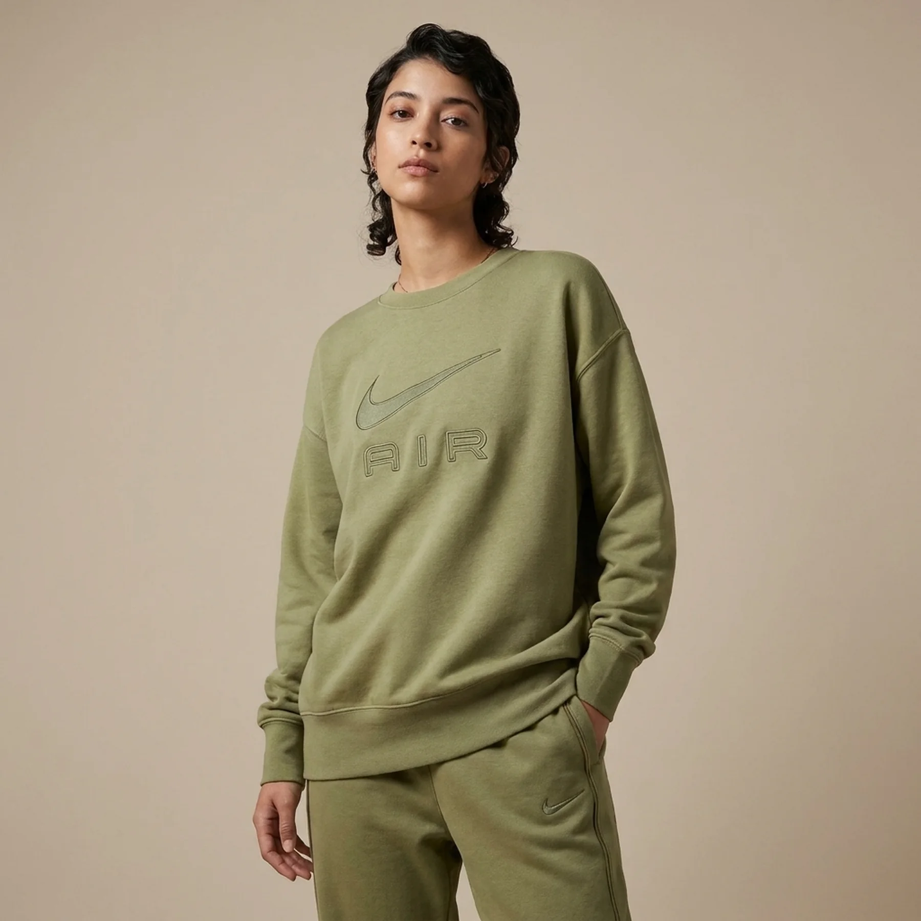 Кофта жіночі Nike Air Fleece Crewneck (DQ6567-334)