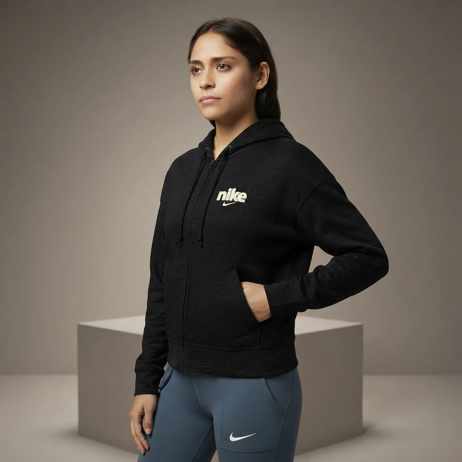 Кофта жіночі Nike Fleece Varsity Black (CU5056-010)