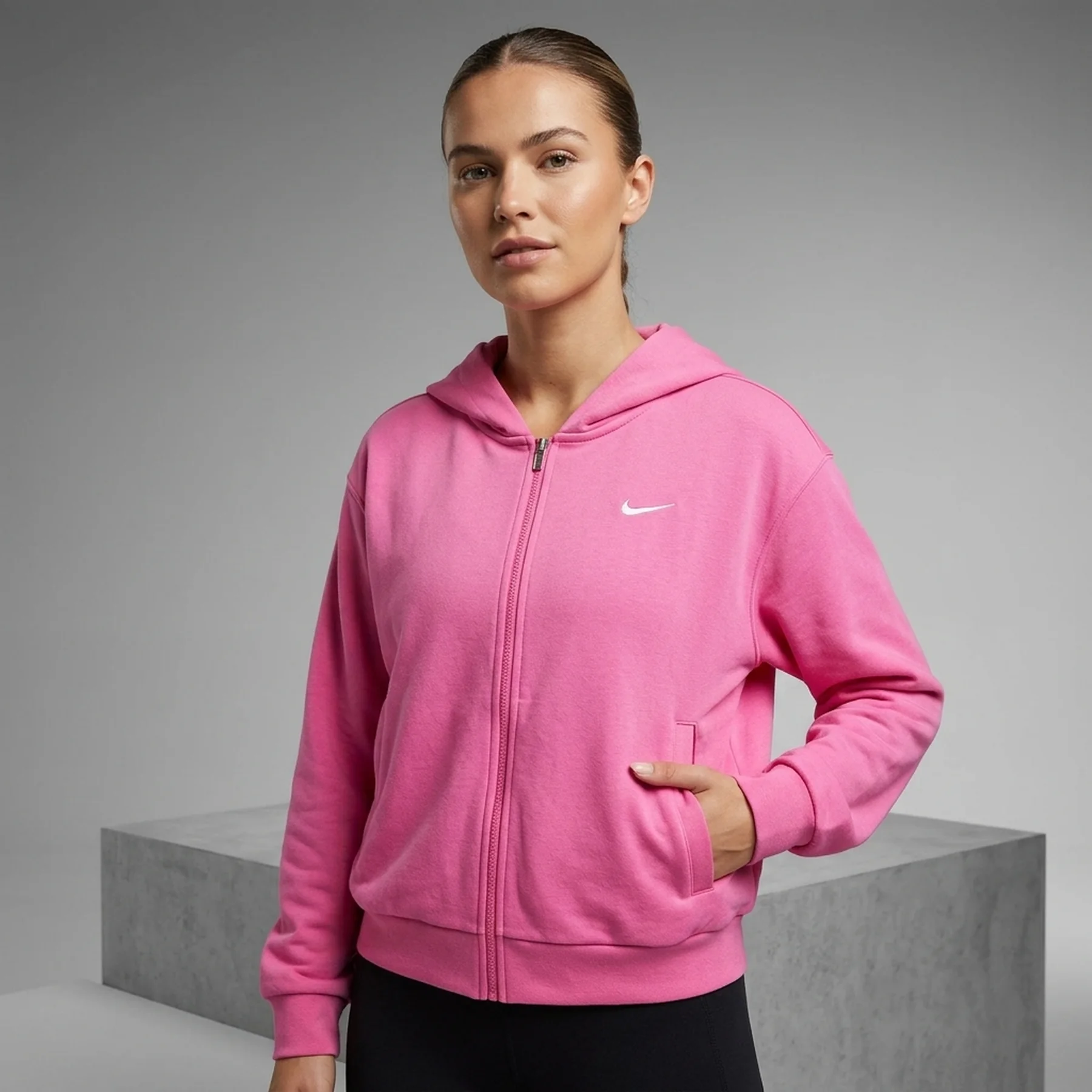 Кофта жіночі Nike Nsw Chll Ft Pink (FN2415-675)