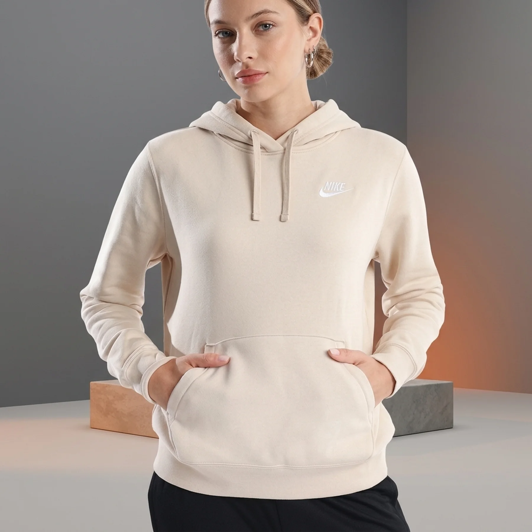 Кофта жіночі Nike Nsw Club Flc (DQ5415-126)