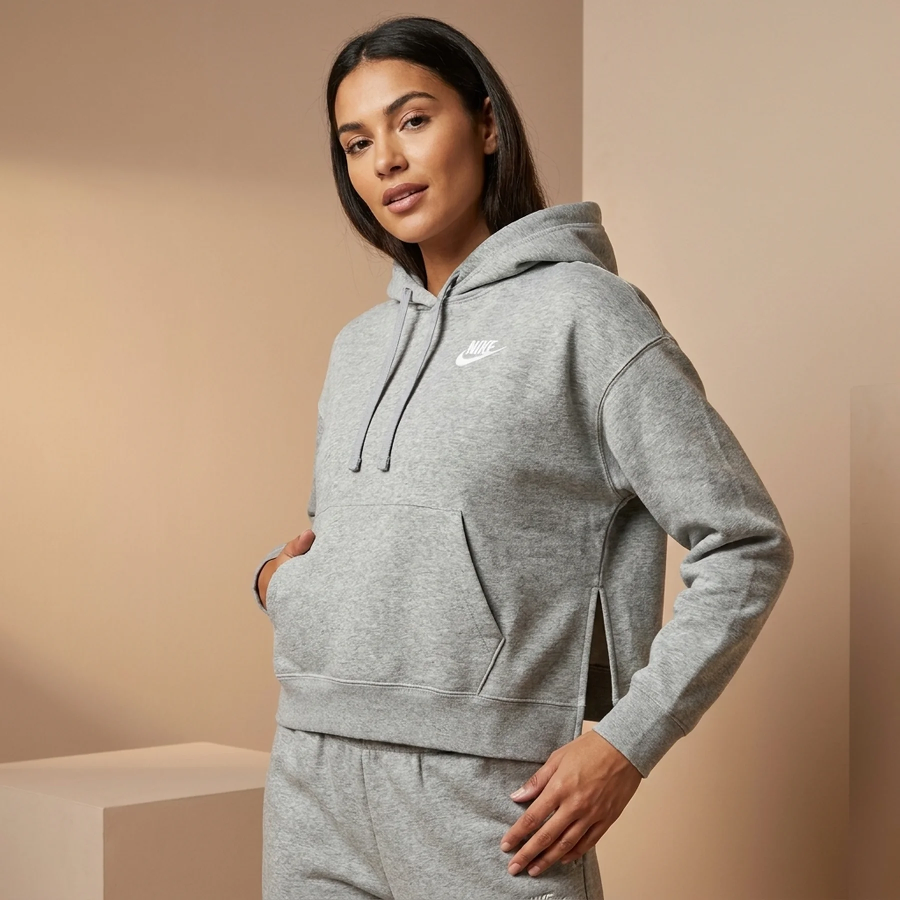 Кофта жіночі Nike Nsw Club Flc Hoodie Ssnl (DV5645-063)