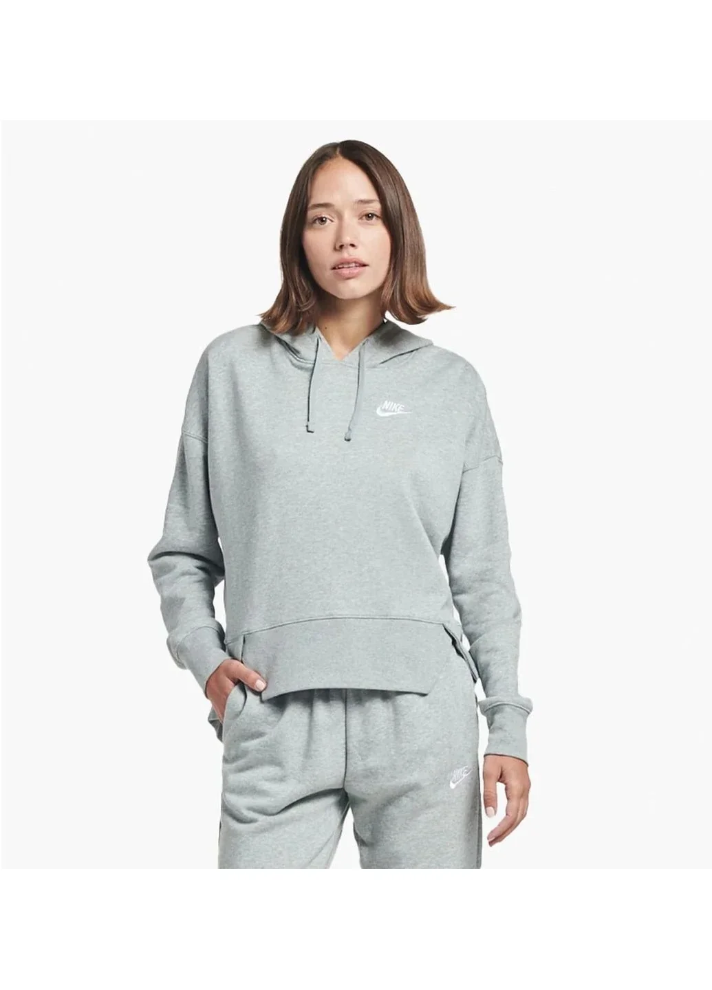 Кофта жіночі Nike Nsw Club Flc Hoodie Ssnl (DV5645-063)