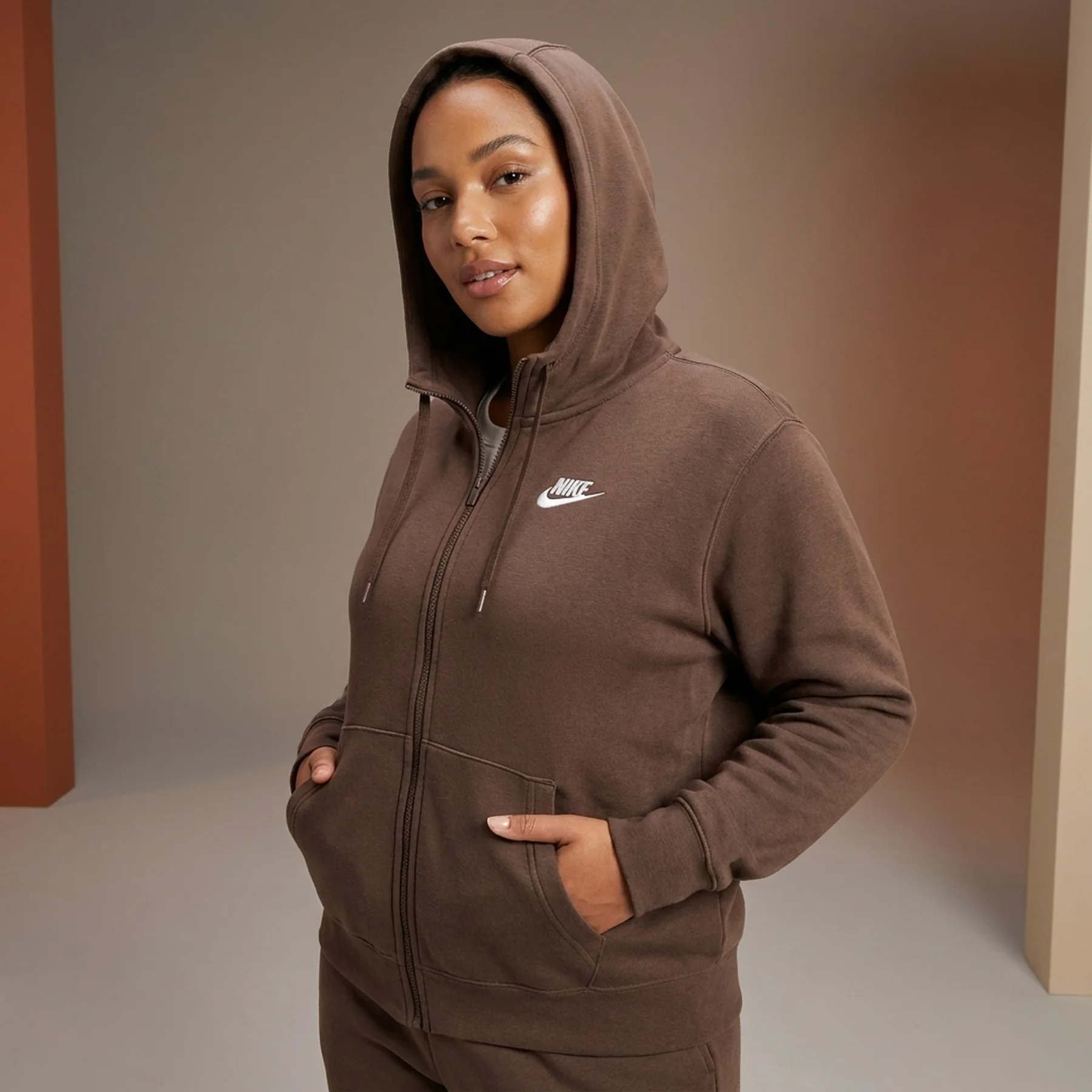 Кофта жіночі Nike Nsw Essntl Hoodie Fz Flc ( (BV4122-273)