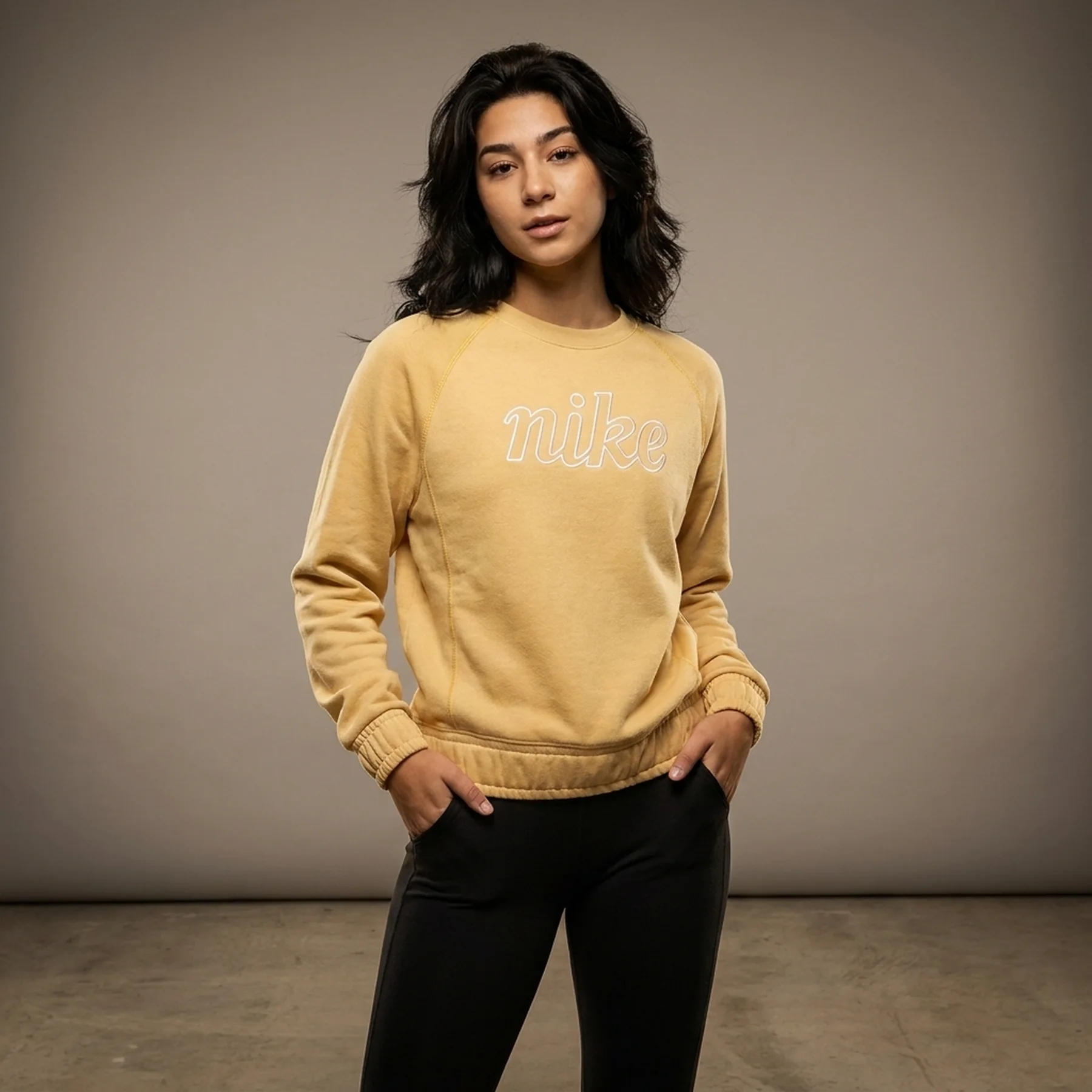 Кофта жіночі Nike Nsw Fleece Top Yellow (DQ6244-252)
