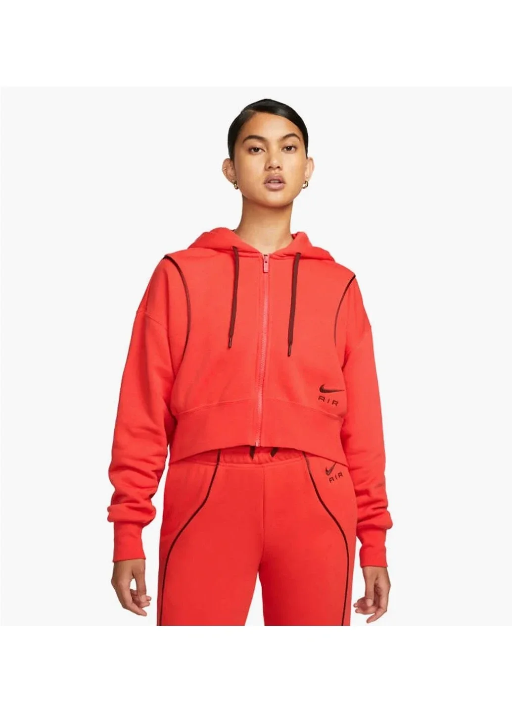 Кофта жіночі Nike Nsw Full-Sip Air Fleece Hoodie (DQ6579-696)