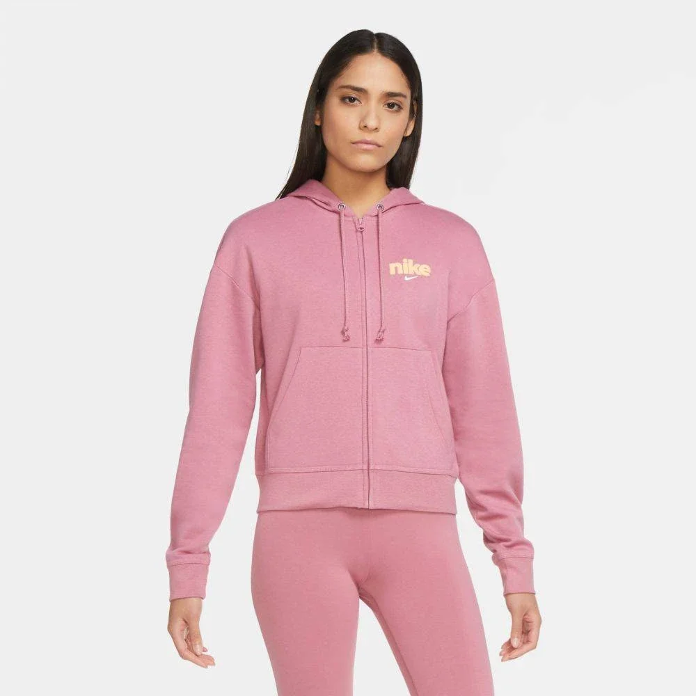 Кофта жіночі Nike Nsw Hoodie Fz Flc Bb Vrsty (CU5056-614)