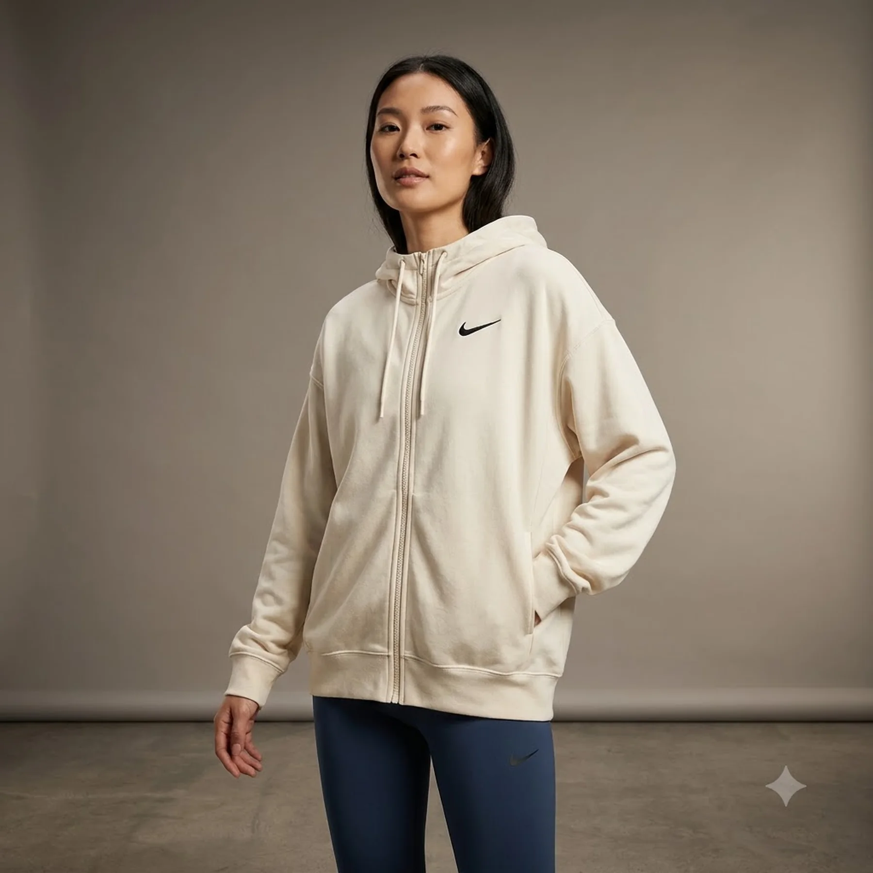 Кофта жіночі Nike Nsw Jrsy Os Fz Hoodie (DM6415-133)