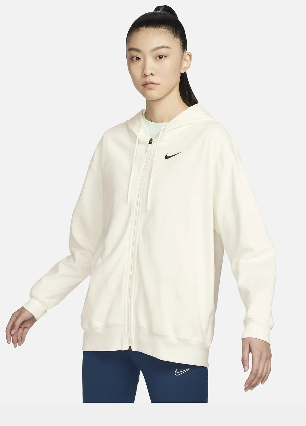 Кофта жіночі Nike Nsw Jrsy Os Fz Hoodie (DM6415-133)