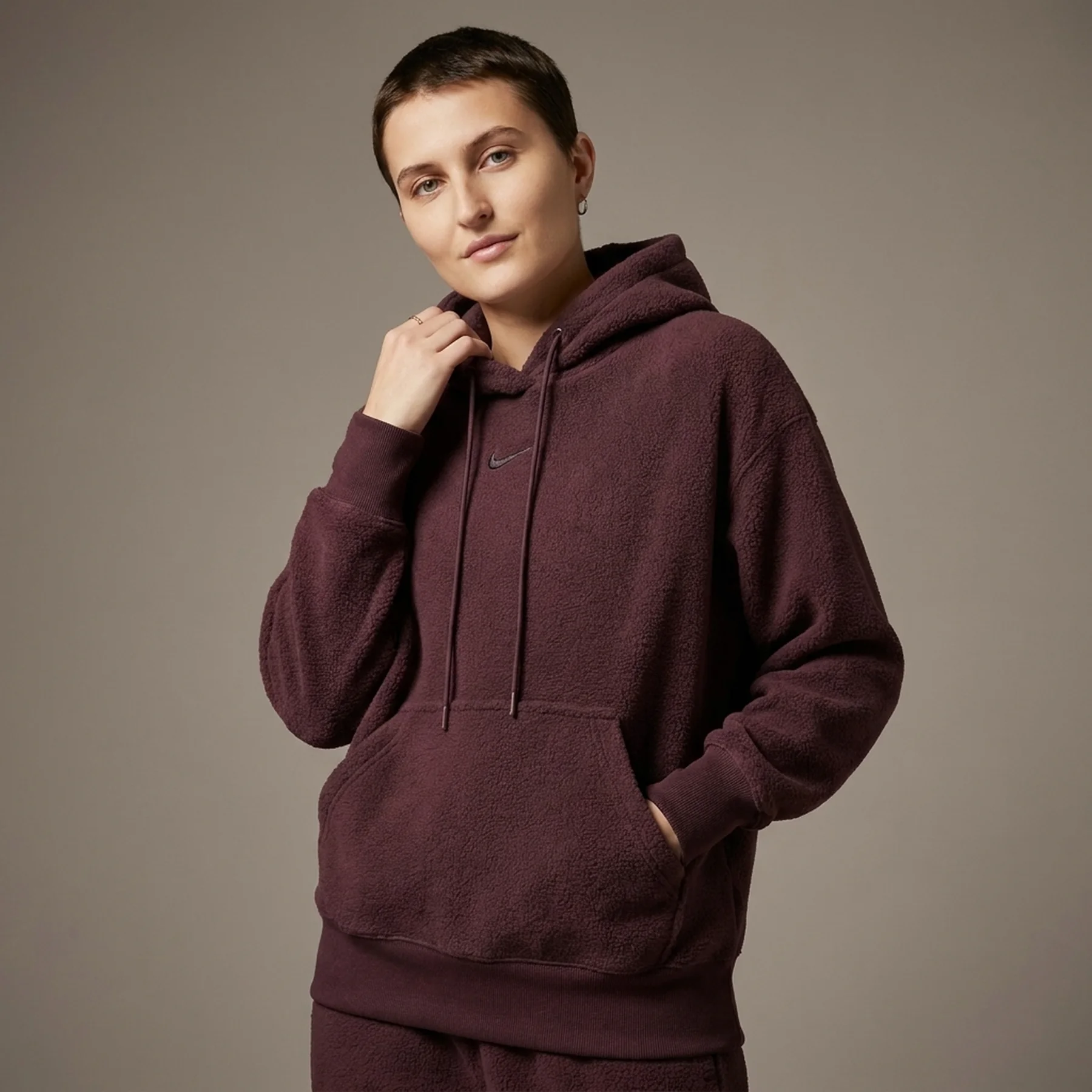 Кофта жіночі Nike Nsw Plsh Po Hoodie (DQ6840-652)