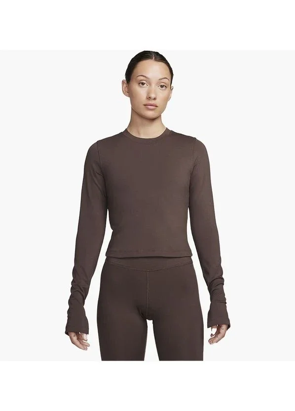 Кофта жіночі Nike One Fitted Brown (FQ2148-237)