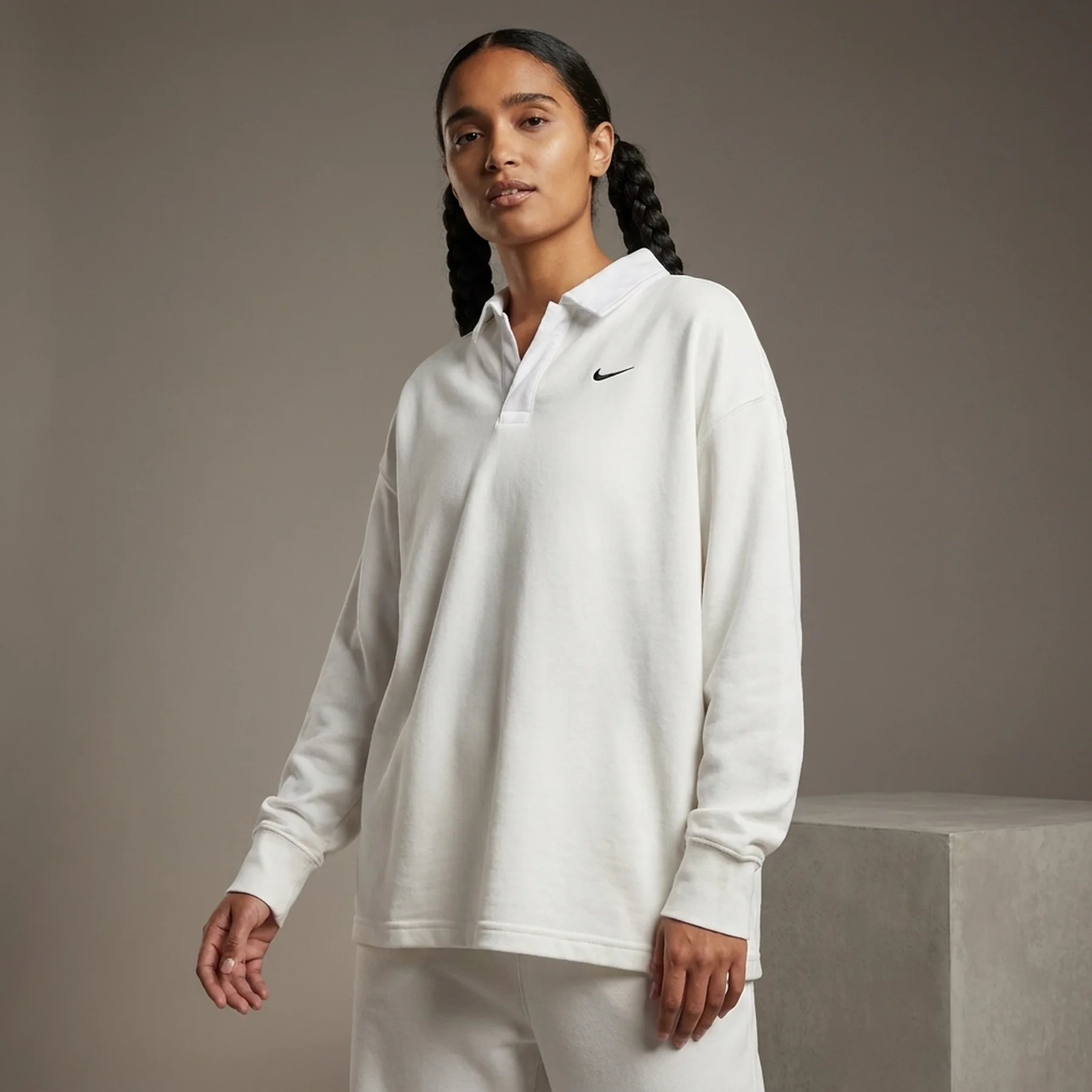 Кофта жіночі Nike Polo Sportswear Essential White (FB8720-133)